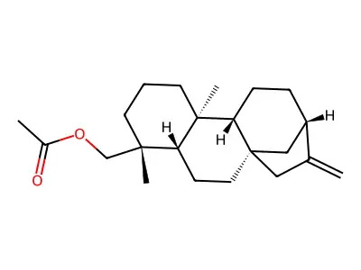 ent-16-Kauren-19-ol acetate structure