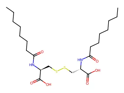 Dicapryloyl cystine structure