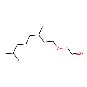 Acetaldehyde, 2-((3,7-dimethyloctyl)oxy)- structure