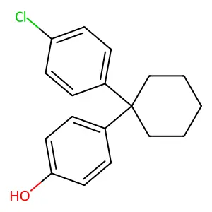 4-[1-(4-Chlorophenyl)cyclohexyl]phenol structure