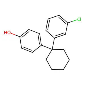 4-[1-(3-Chlorophenyl)cyclohexyl]phenol structure