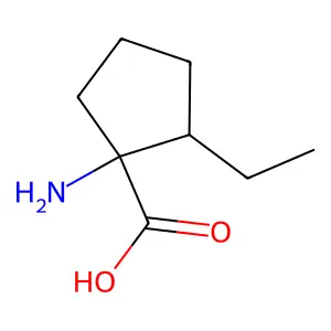 Ethyl-aminocyclopentane carboxylic acid structure