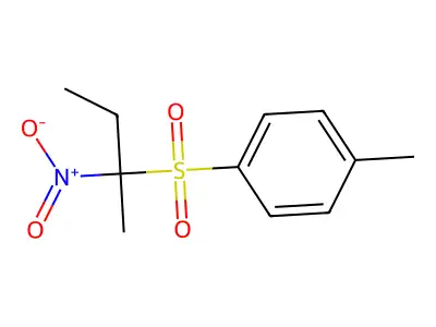 1-Methyl-1-nitropropyl P-tolyl sulfone structure