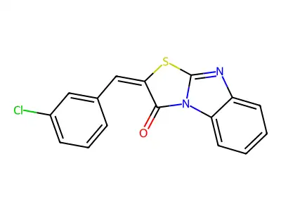 2-[(3-Chlorophenyl)methylidene]-[1,3]thiazolo[3,2-a]benzimidazol-1-one structure
