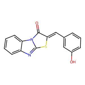 Thiazolo(3,2-a)benzimidazol-3(2H)-one, 2-((3-hydroxyphenyl)methylene)- structure
