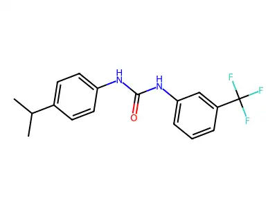 1-(4-Isopropyl-phenyl)-3-(3-trifluoromethyl-phenyl)-urea structure