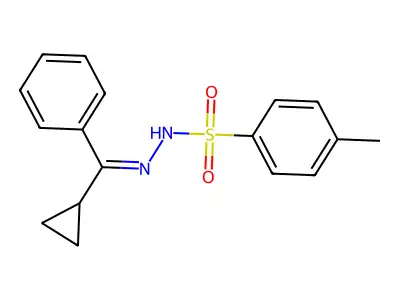 N'-[cyclopropyl(phenyl)methylene]-4-methylbenzenesulfonohydrazide structure