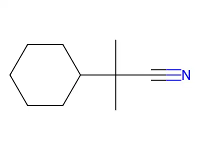 2-Cyclohexyl-2-methylpropionitrile structure