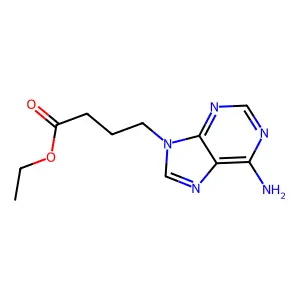 ethyl 4-(6-amino-9H-purin-9-yl)butanoate structure