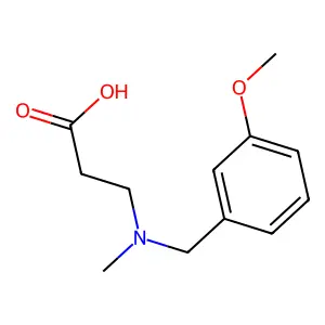 3-[(3-Methoxyphenyl)methyl-methylamino]propanoic acid structure