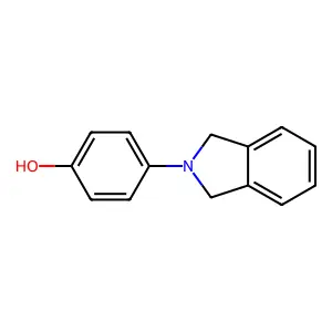 4-(1,3-dihydro-2H-isoindol-2-yl)phenol structure