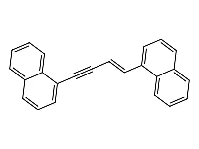 1,4-Di(1-naphthyl)-1-butene-3-yne structure