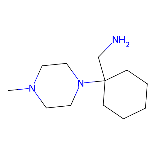 1-[1-(4-Methylpiperazin-1-YL)cyclohexyl]methanamine structure