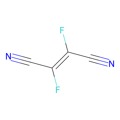 (E)-2,3-difluorobut-2-enedinitrile structure