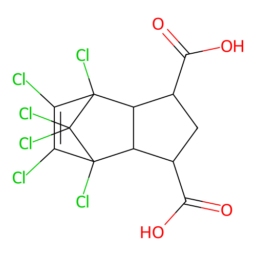 C12-H8-Cl6-O4 structure