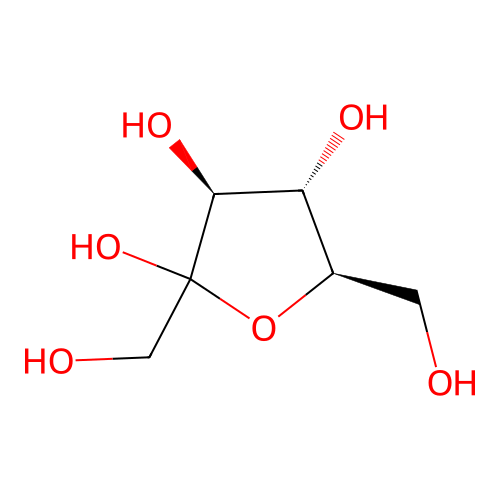 D-Fructofuranose structure
