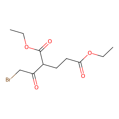 Diethyl 2-(2-bromoacetyl)pentanedioate structure