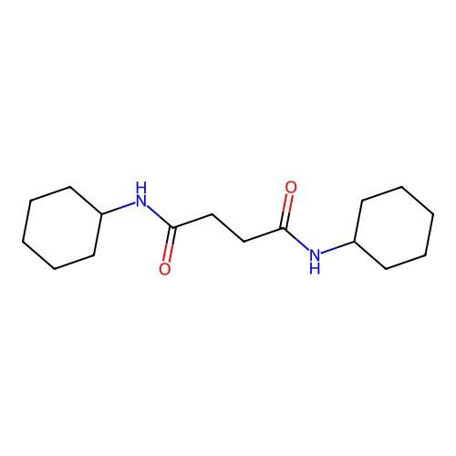 N,N'-dicyclohexylbutanediamide structure