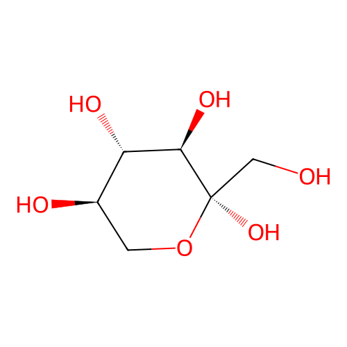 beta-D-sorbopyranose structure
