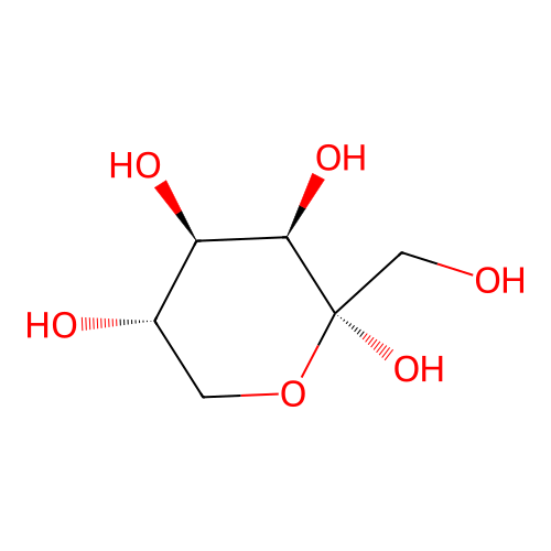 alpha-L-Tagatopyranose structure