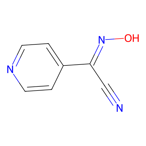 2-Hydroxyimino-2-pyridin-4-ylacetonitrile structure