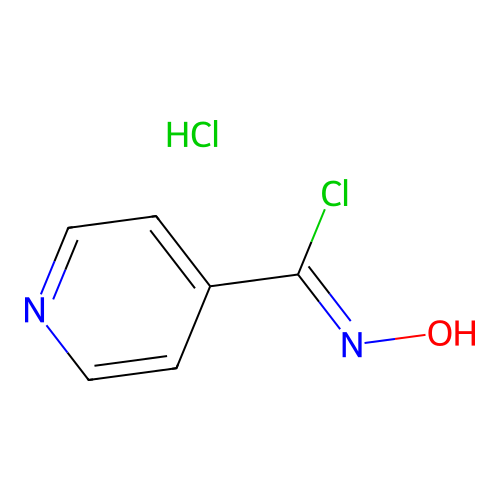 Isonicotinoyl chloride oxime hydrochloride structure