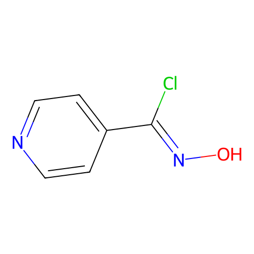 N-hydroxy-4-pyridine-carboximidoyl chloride structure