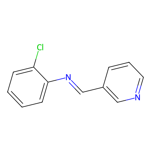Benzenamine, 2-chloro-N-(3-pyridinylmethylene)- structure