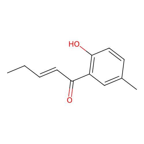 2-Penten-1-one, 1-(2-hydroxy-5-methylphenyl)- structure