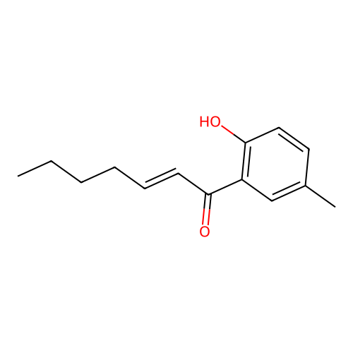 2-Hepten-1-one, 1-(2-hydroxy-5-methylphenyl)- structure