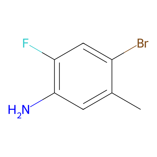 4-Bromo-2-fluoro-5-methylaniline structure