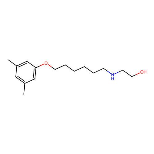 2-{[6-(3,5-Dimethylphenoxy)hexyl]amino}ethanol structure