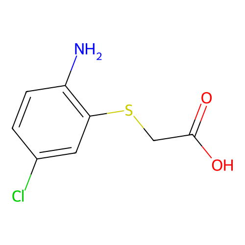 [(2-Amino-5-chlorophenyl)thio]acetic acid structure