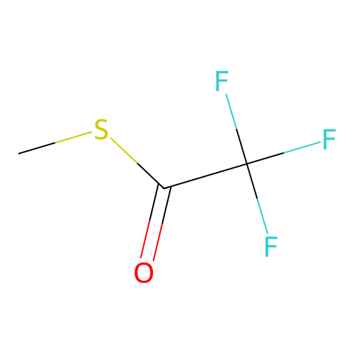 S-methyl 2,2,2-trifluoroethanethioate structure