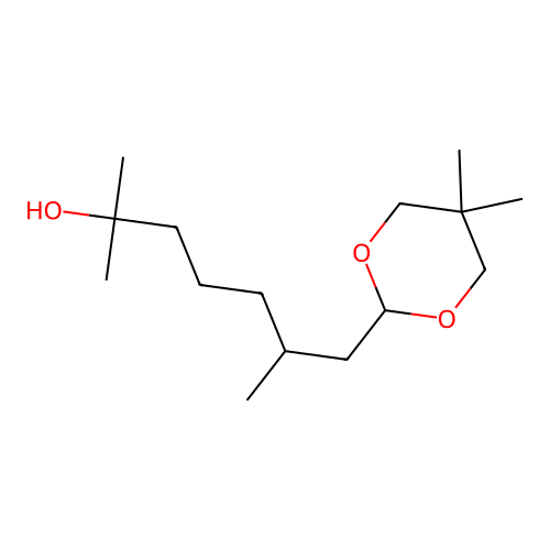 7-(5,5-Dimethyl-1,3-dioxan-2-yl)-2,6-dimethylheptan-2-ol structure