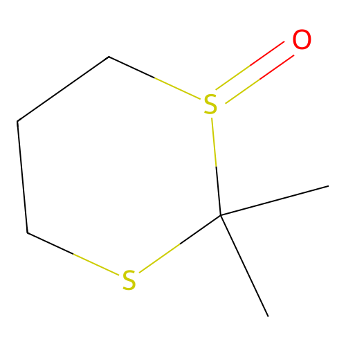 2,2-Dimethyl-1,3-dithiane-1-oxide structure