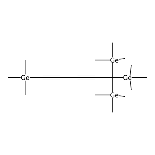 Germane, 1,3-pentadiyn-1-yl-5-ylidynetetrakis*trimethyl- structure