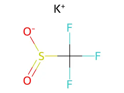 Potassium trifluoromethanesulphinate structure