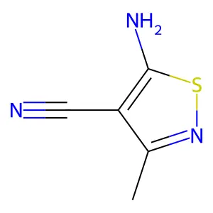 5-Amino-3-methyl-1,2-thiazole-4-carbonitrile structure