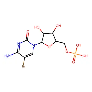 5'-Cytidylic acid, 5-bromo- structure
