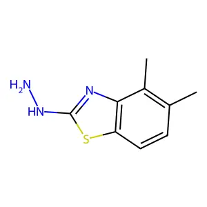 2-Hydrazino-4,5-dimethyl-1,3-benzothiazole structure