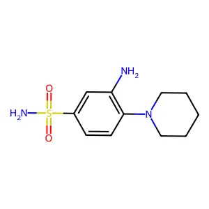 3-Amino-4-piperidin-1-ylbenzenesulfonamide structure