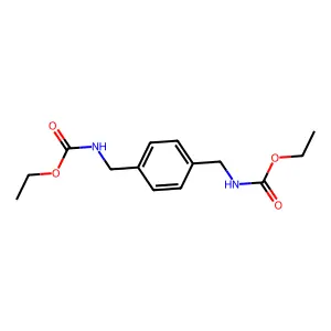 ethyl N-[[4-[(ethoxycarbonylamino)methyl]phenyl]methyl]carbamate structure