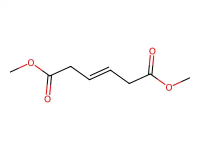 Dimethyl (E)-hex-3-enedioate structure