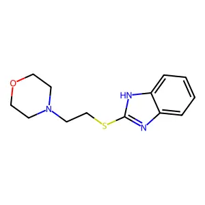 4-[2-(1H-benzimidazol-2-ylsulfanyl)ethyl]morpholine structure