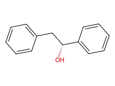 1,2-Diphenylethanol, (-)- structure