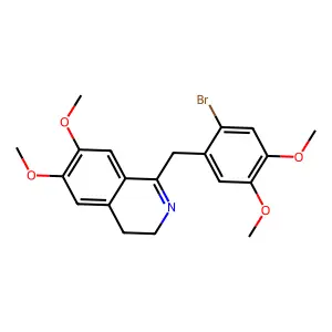 6'-Bromodihydropapaverine structure