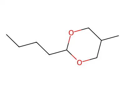 cis-2-Butyl-5-methyl-1,3-dioxane structure