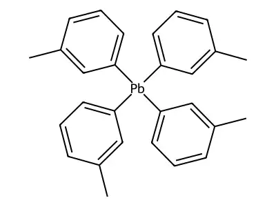Tetrakis(3-methylphenyl)plumbane structure