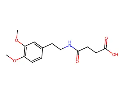 4-{[2-(3,4-Dimethoxyphenyl)ethyl]amino}-4-oxobutanoic acid structure